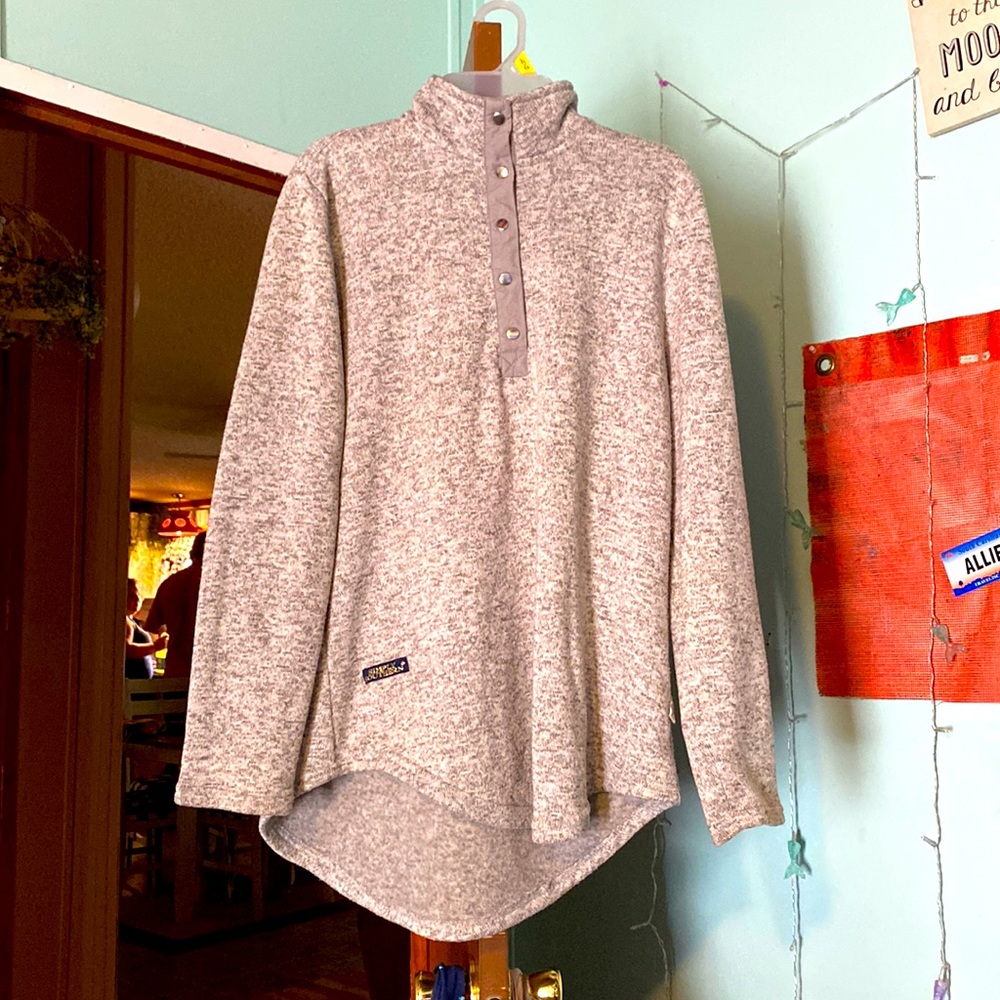 gray/ sliver simply southern hoodie , worn once.